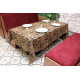 Бежева жакардова скатертина Kayra Verona 160х285 см