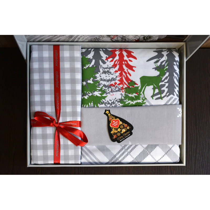 Комплект постільної білизни Cotton Box Ranforce Holly Gri