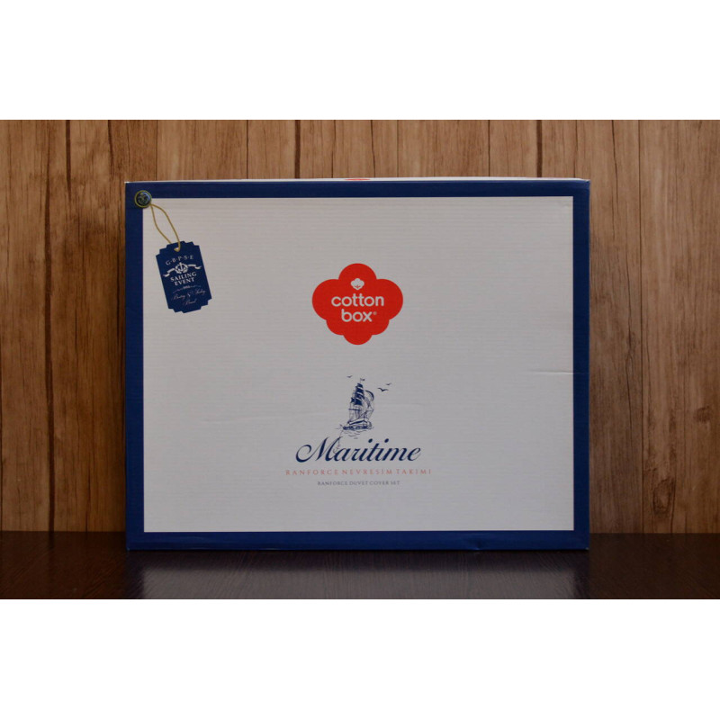 Комплект постільної білизни Cotton Box Maritime ранфорс полуторний