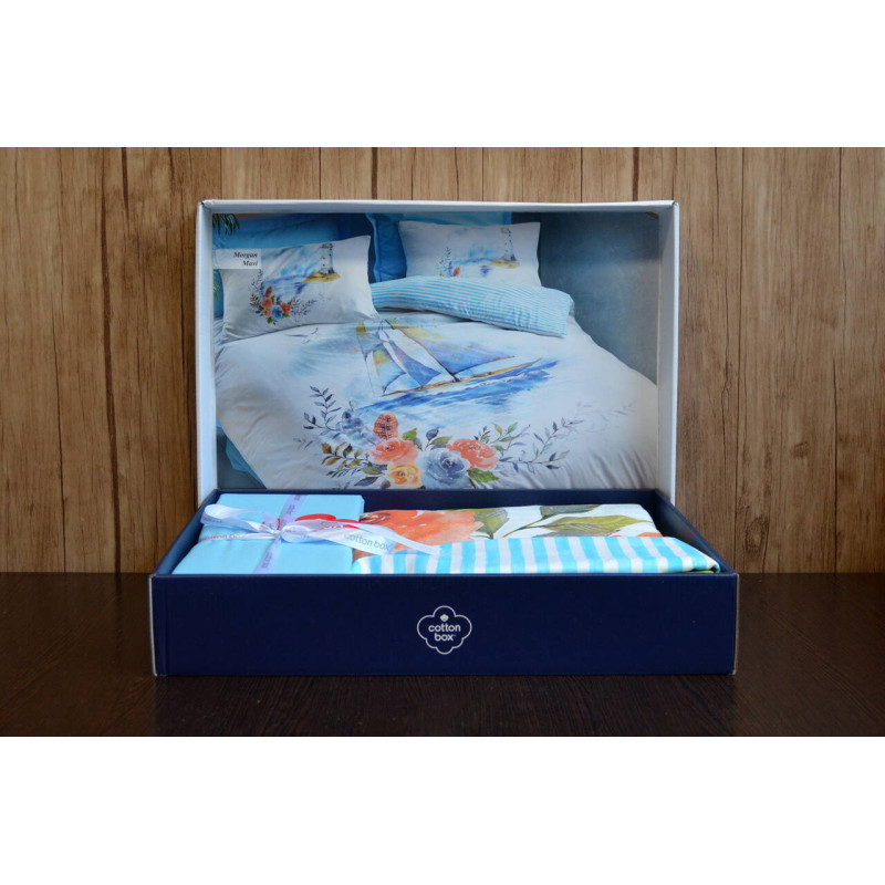 Комплект постільної білизни Cotton Box Maritime ранфорс полуторний