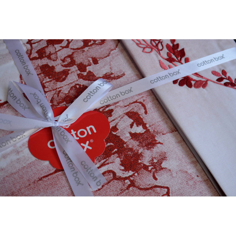 Комплект постільної білизни Cotton Box Elite Saten євро макси з вишивкою