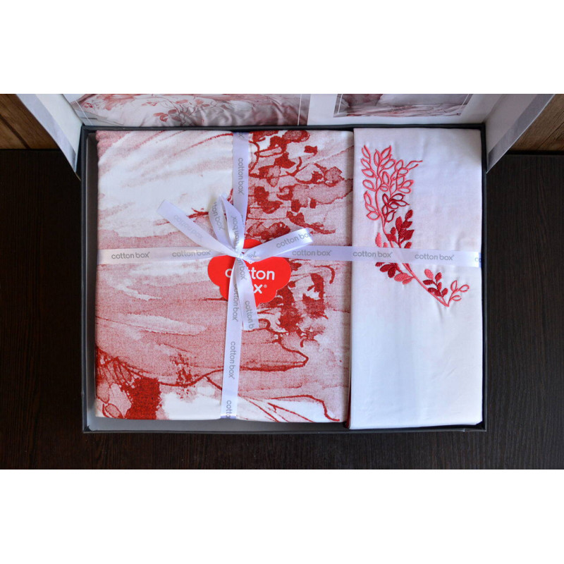 Комплект постільної білизни Cotton Box Elite Saten євро макси з вишивкою