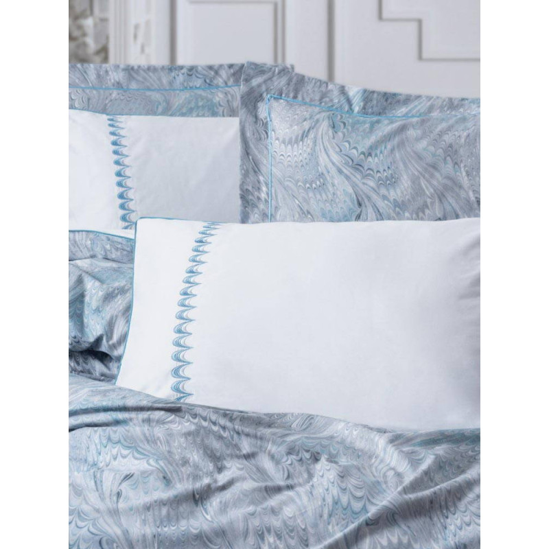 Комплект постільної білизни Cotton Box Elite Saten Stilla Mavi