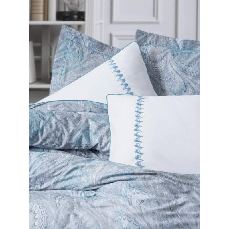 Комплект постільної білизни Cotton Box Elite Saten Stilla Mavi