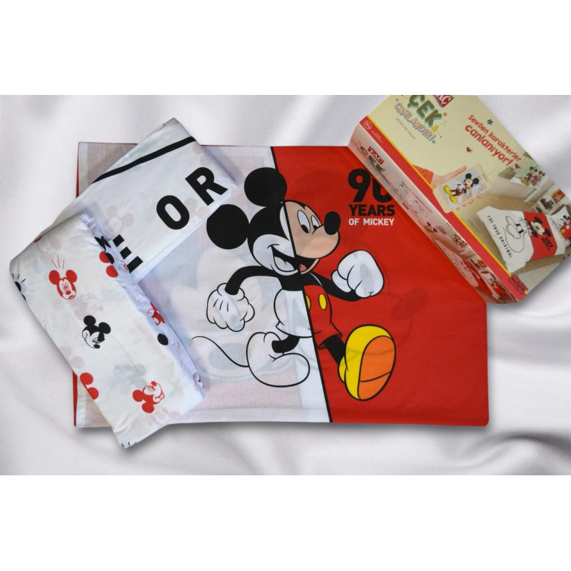 Комплект постільної білизни TAC Disney Mickey ранфорс полуторний