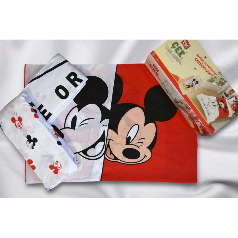 Комплект постільної білизни TAC Disney Mickey ранфорс полуторний