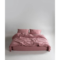 Комплект постільної білизни Limasso Stonewashed Ranforce євро рожевий