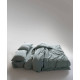 Комплект постільної білизни Limasso Stonewashed Ranforce євро зелений