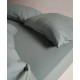 Комплект постільної білизни Limasso Stonewashed Ranforce євро зелений