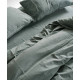 Комплект постільної білизни Limasso Stonewashed Ranforce євро зелений