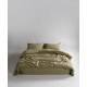 Комплект постільної білизни Limasso Stonewashed Ranforse оливковий