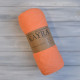 Махрове простирадло на резинці Kayra 90х200 см, помаранчеве