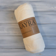 Махрове простирадло на резинці Kayra 90x200 см кремове