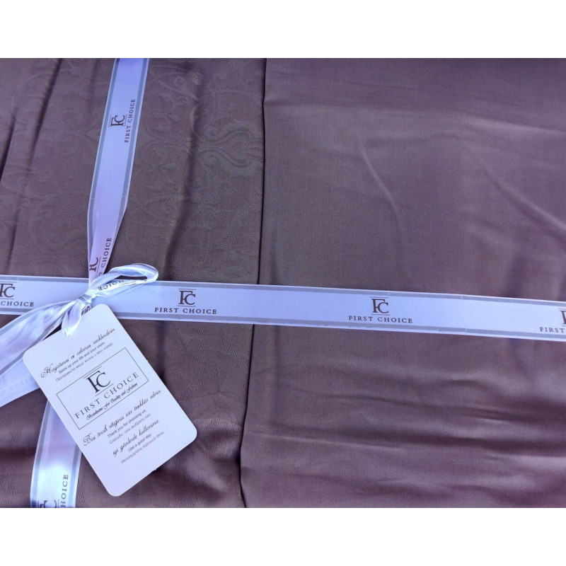 Комплект постільної білизни First Choice Jacquard Satin Athena євро