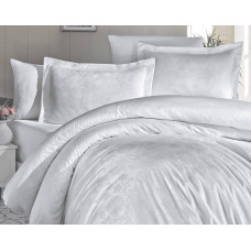 Комплект постільної білизни First Choice Jacquard Satin Herra White