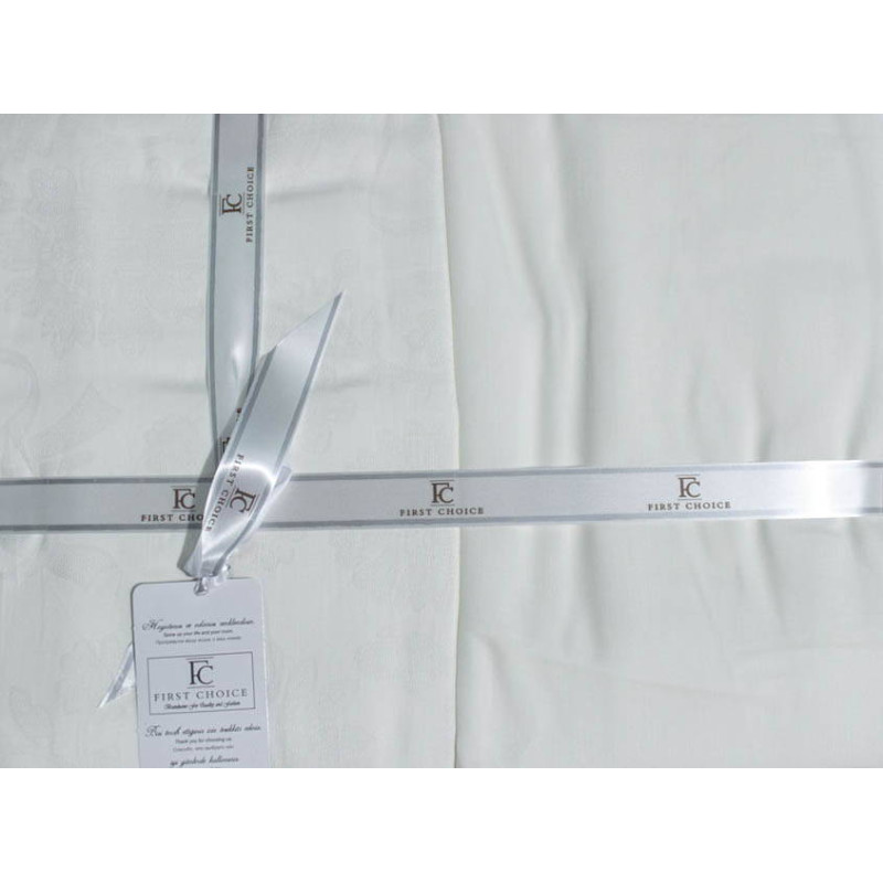 Комплект постільної білизни First Choice Jacquard Satin Herra White