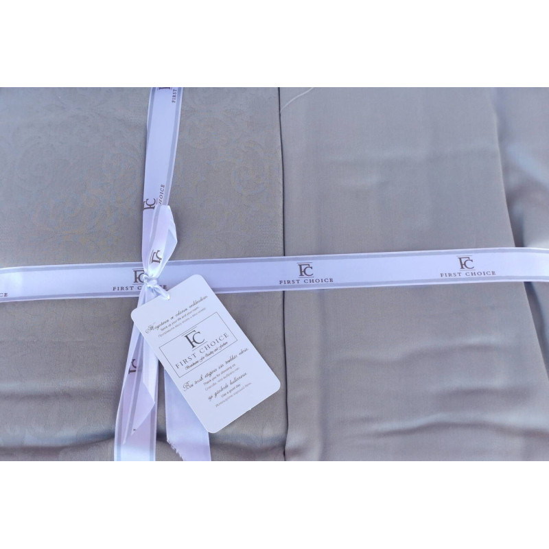 Комплект постільної білизни First Choice Jacquard Satin Lamone Grey
