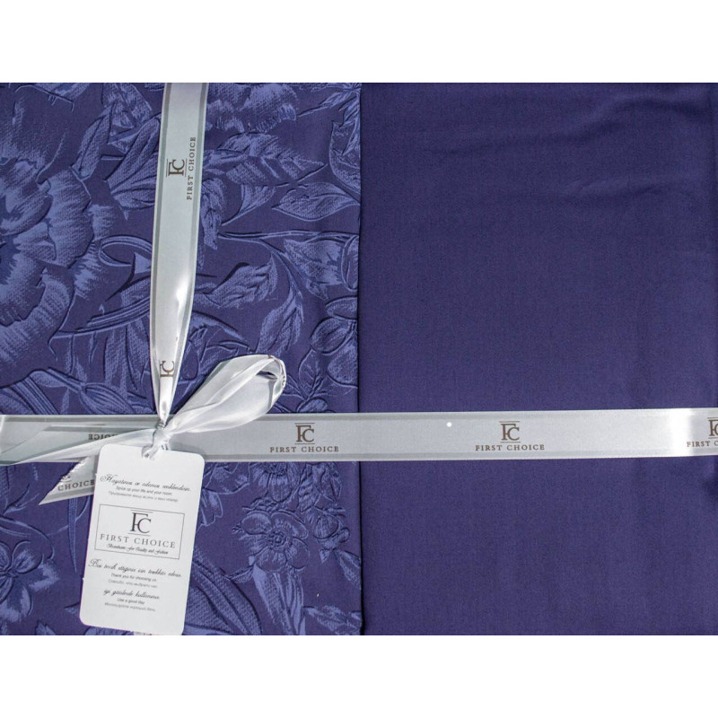 Комплект постільної білизни First Choice Cotton Satin Advina Indigo
