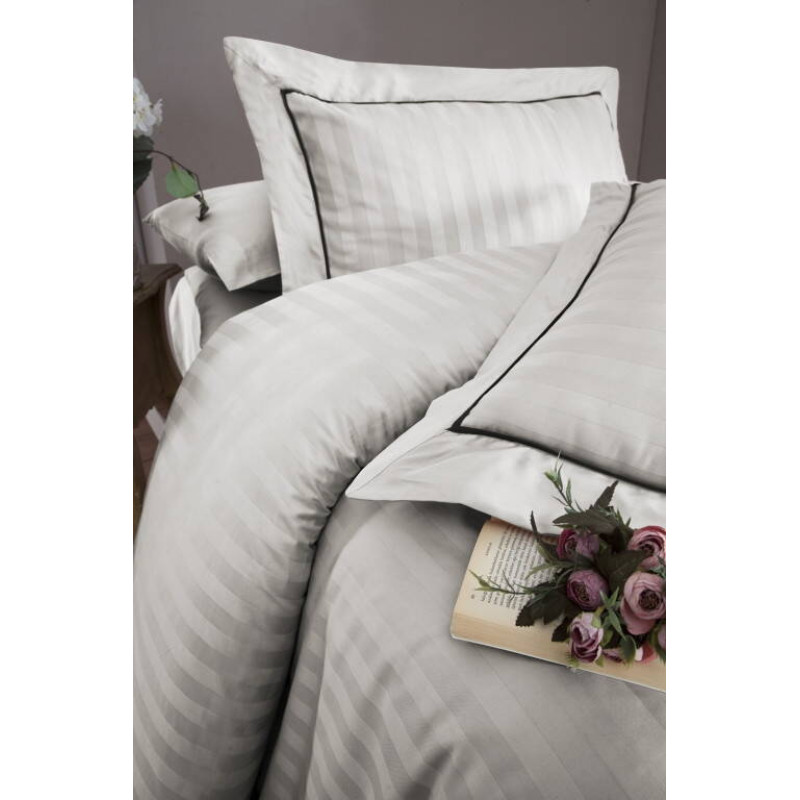 Комплект постільної білизни First Choice Deluxe Satin євро бежевий