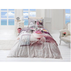 Комплект постільної білизни First Choice Satin Andrea полуторний