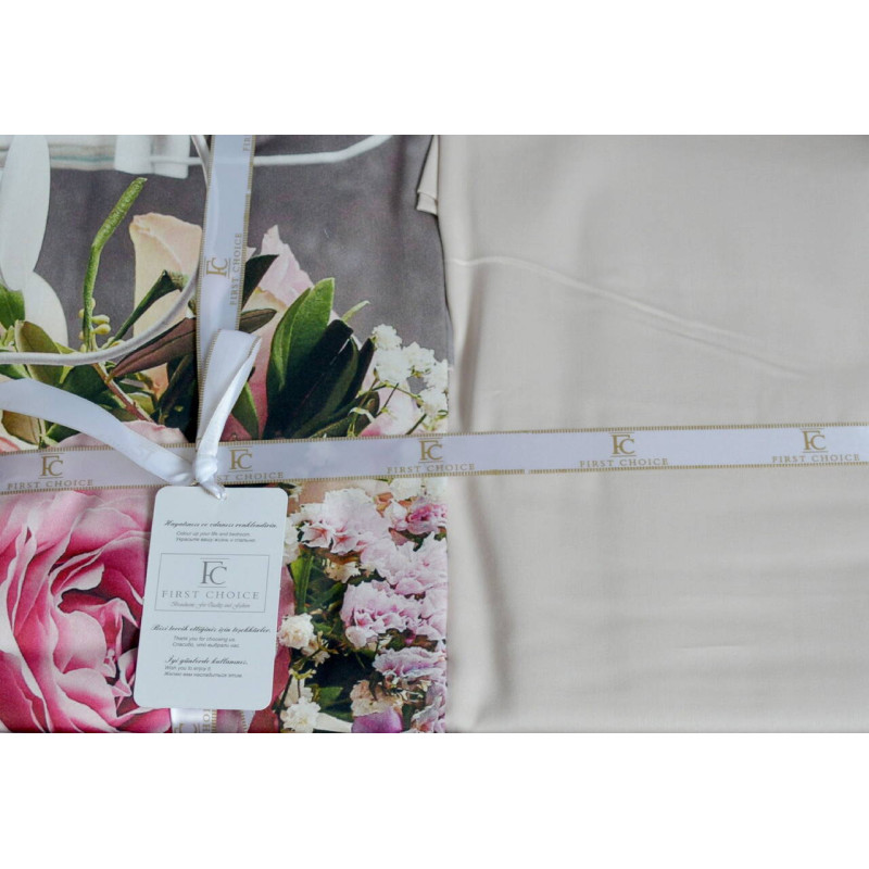 Комплект постільної білизни First Choice Satin Andrea полуторний