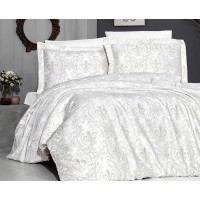 Комплект постільної білизни First Choice Cotton Satin сімейний кремовий