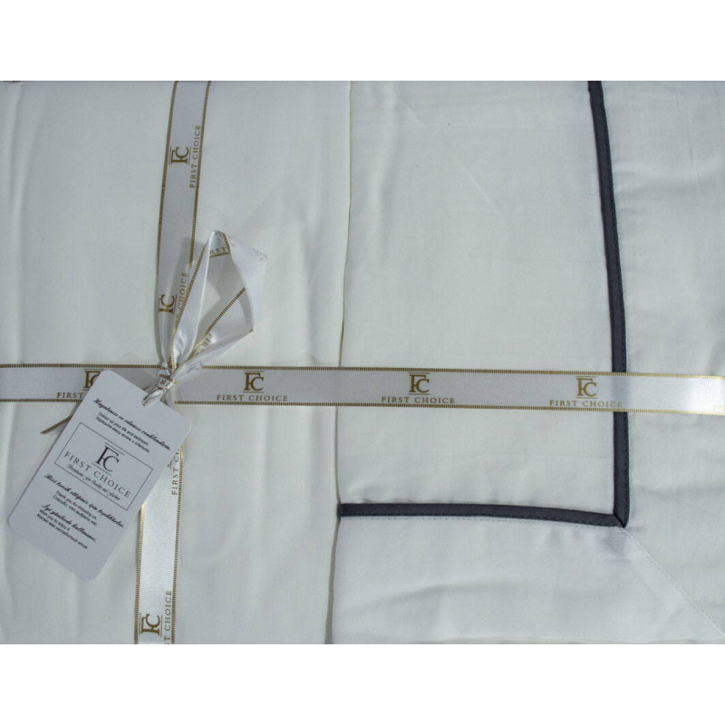 Сімейний комплект постільної білизни First Choice Deluxe Satin білий
