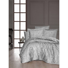Комплект постільної білизни First Choice Cotton Satin сімейний сірий