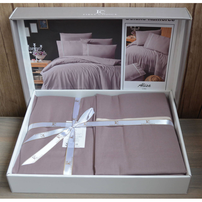 Комплект постільної білизни First Choice Ranforce Deluxe Alisa Lilac