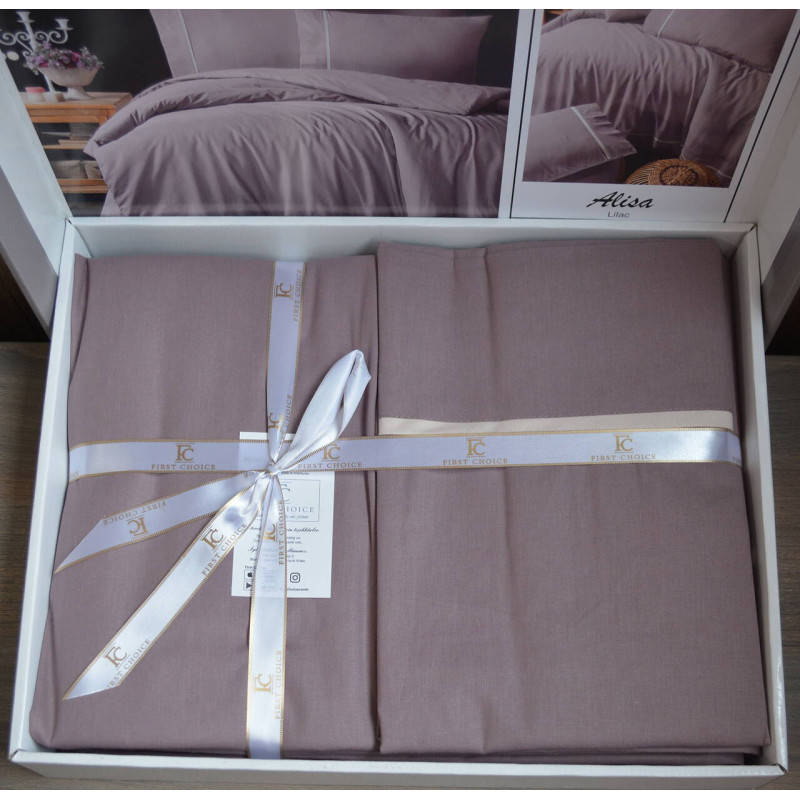 Комплект постільної білизни First Choice Ranforce Deluxe Alisa Lilac