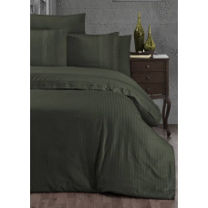 Комплект постільної білизни First Choice Ranforce Gala Dark Green євро