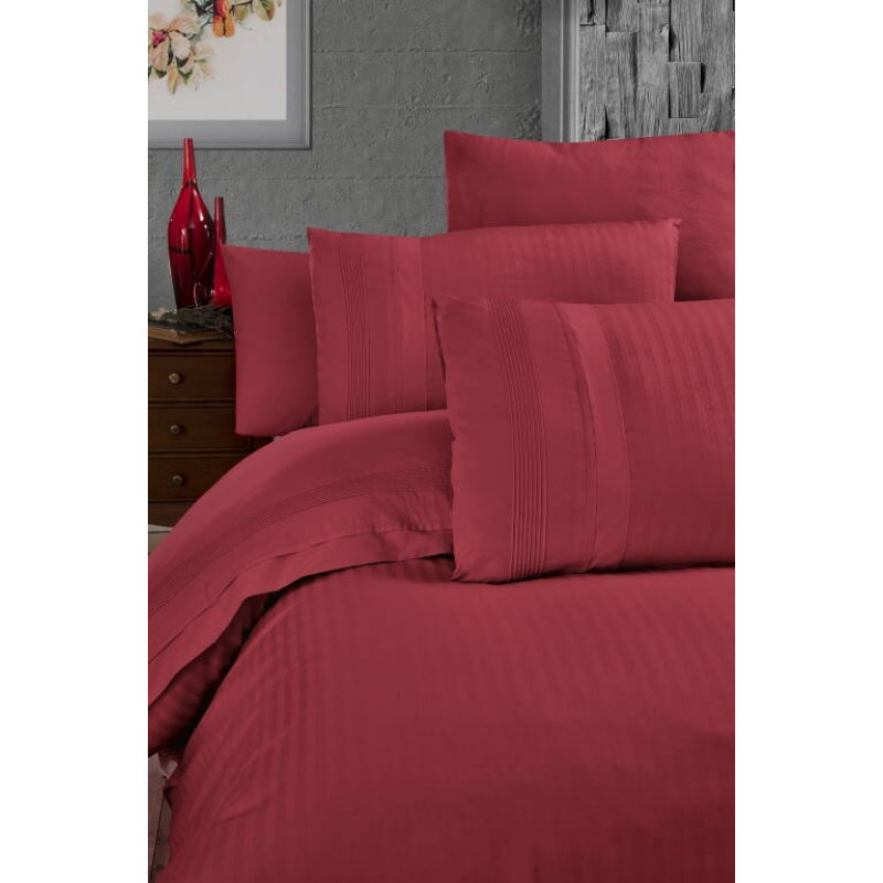 Комплект постільної білизни First Choice Ranforce Gala Red євро