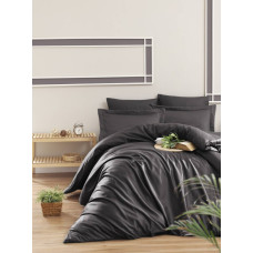 Комплект постільної білизни First Choice Cotton Satin сімейний сірий