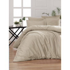 Комплект постільної білизни First Choice Cotton Satin сімейний пісочний