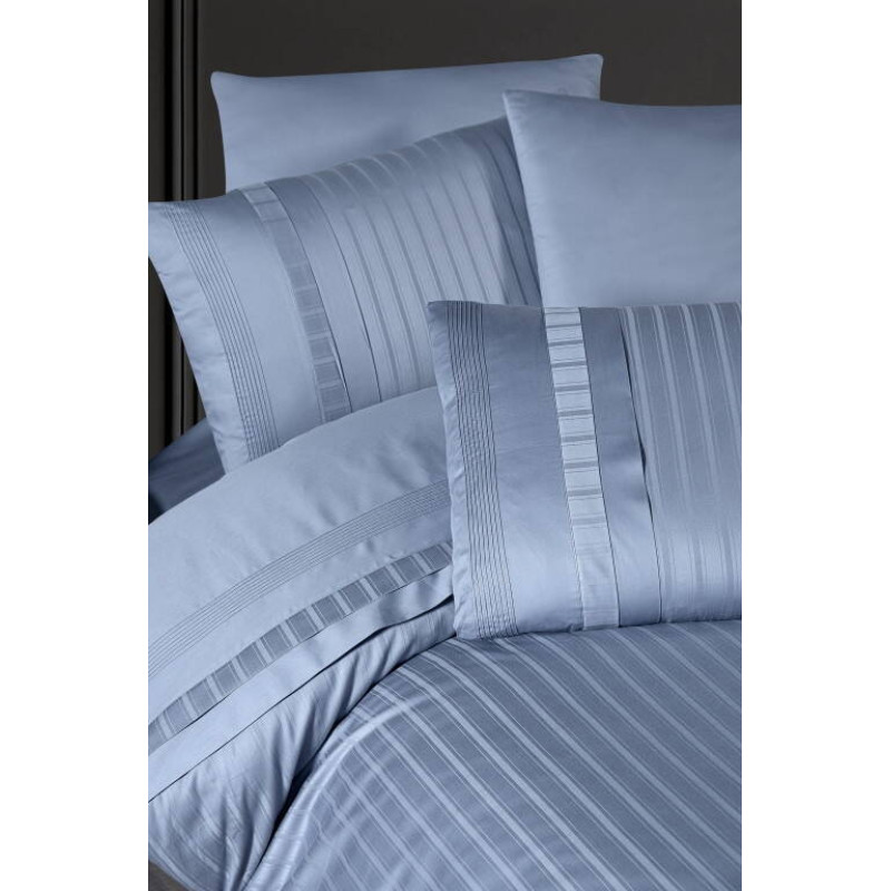 Комплект постільної білизни First Choice Deluxe Satin євро блакитний