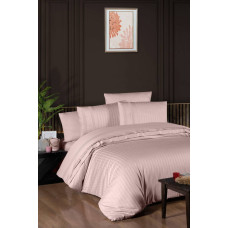 Комплект постільної білизни First Choice Deluxe Satin євро пудра