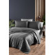 Комплект постільної білизни First Choice Deluxe Satin євро антрацит