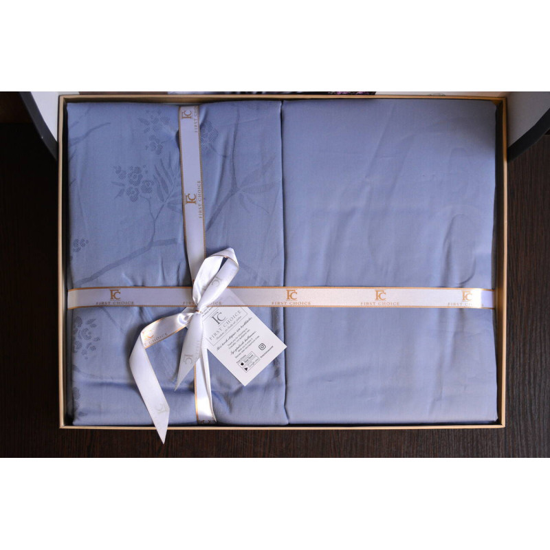 Комплект постільної білизни First Choice Jacquard Stesha Blue