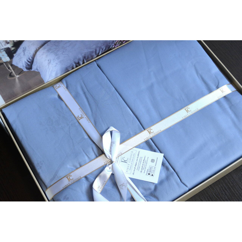 Комплект постільної білизни First Choice Jacquard Stesha Blue