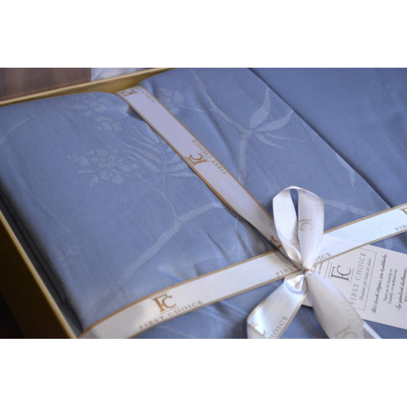 Комплект постільної білизни First Choice Jacquard Stesha Blue