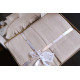 Комплект постільної білизни First Choice Jacquard Satin Stesha Beige євро