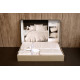 Комплект постільної білизни First Choice Jacquard Satin Stesha Beige євро