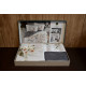 Комплект постільної білизни La Romano євро люкс-сатин Floral Grey