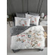 Комплект постільної білизни La Romano євро люкс-сатин Floral Grey
