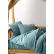 Дитяча постільна білизна Limasso Stonewashed Ranforce Mineral Blue
