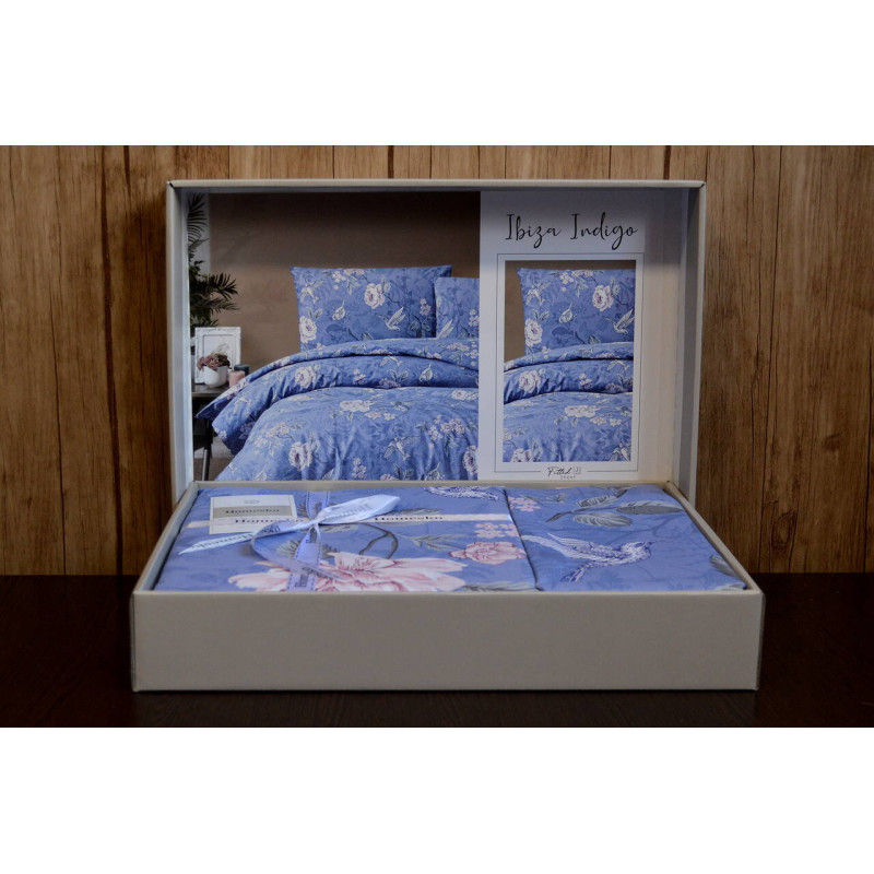 Комплект постільної білизни First Choice Homesko Ranforce Ibiza Indigo
