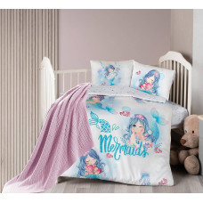 Дитячий комплект постільної білизни First Choice Baby Satin із пледом