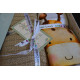 Дитяча постільна білизна First Choice Baby Digital Satin з пледом