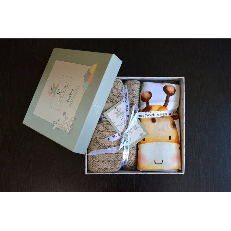 Дитяча постільна білизна First Choice Baby Digital Satin з пледом