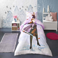 Комплект постільної білизни TAC Disney Frozen Breezy ранфорс 1.5-спальний